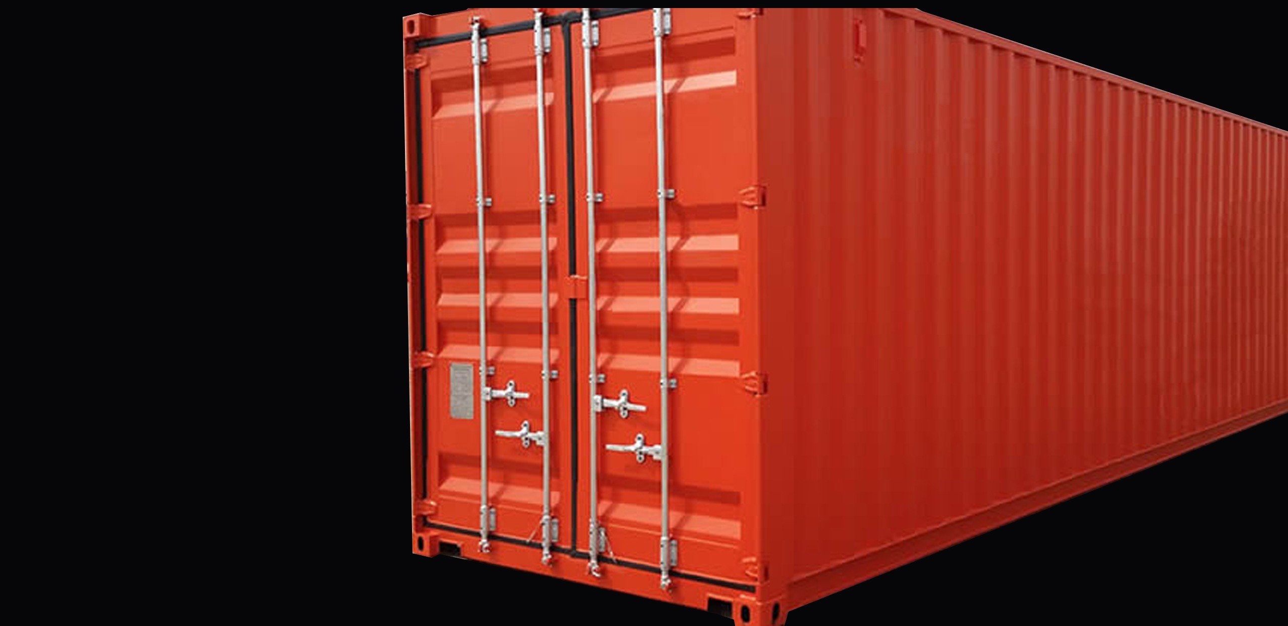 Container pintado de laranja - venda em Santos